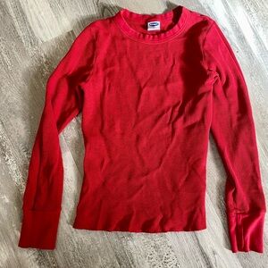 Old Navy Vibrant Red Thermal Dance Top